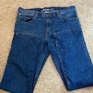 EUC Men’s Eddie Bauer Slim Fit blue jeans 36x32